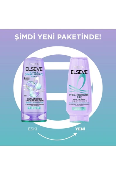 ELSEVE Hydra [Hyaluronic] Pure Salisilik Asit içeren Yağlanma Karşıtı Nemlendirici Saç Kremi 250ml - Resim 6