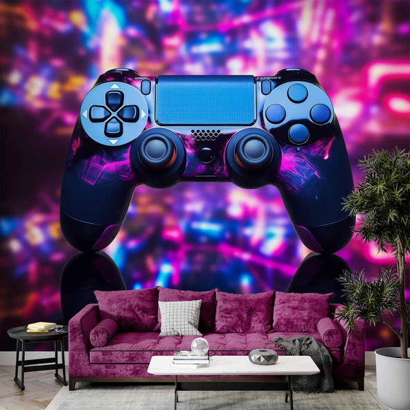 Oyun Konsolu Gamer Duvar Kağıdı Baskı