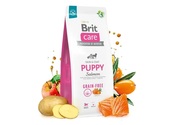 Brit Care Tahılsız Somonlu Yavru Köpek Maması 3 Kg - Resim 2
