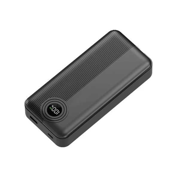 W4 20.000MAH 2x Type C Kablolu 22.5W Pd LED Göstergeli 18w Giriş 20w Çıkış Powerbank - DCA0068