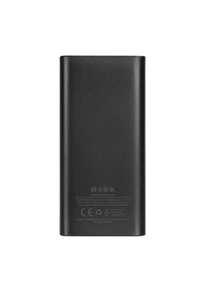 S-link G345 30000mah Siyah Taşınabilir Şarj Cihazı Powerbank - 3