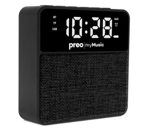 Preo My Music MM13 Kablosuz Saatli Speaker Siyah HASARLI BOZUK