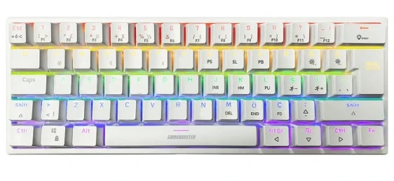 GameBooster G11 GHOST Rainbow Aydınlatmalı Beyaz Mekanik Gaming Klavye