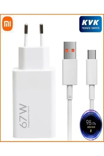 Xiaomi 67w (WATT) Typ-c Hızlı Şarj Aleti Adaptörü Kablo Seti ( Resmi Distribütör Garantili ) ürün görseli 1