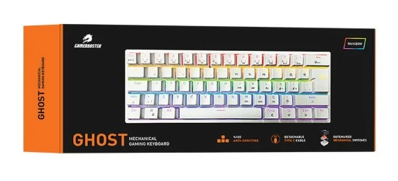GameBooster G11 GHOST Rainbow Aydınlatmalı Beyaz Mekanik Gaming Klavye - 2