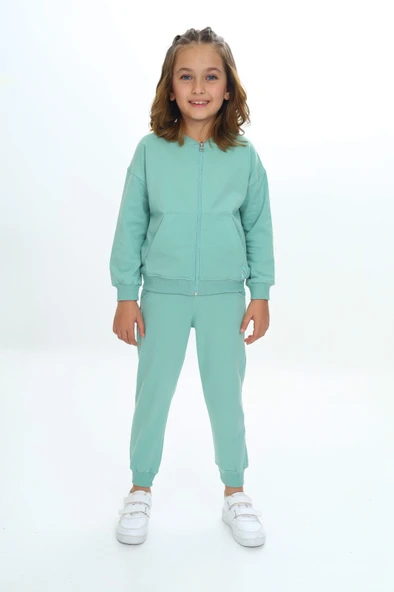 Toontoy Kız Çocuk Damla  Nakışlı Eşofman Takım - 3