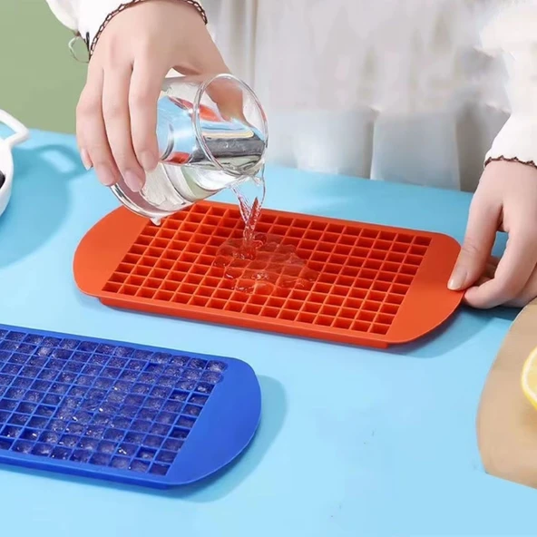 BUFFER® 160'lı Mini Küp Şekilli Silikon Buzluk, Sunum Buzluk