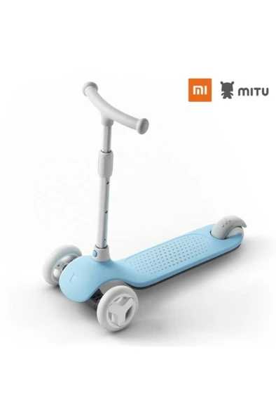 mitu Işıklı Ayarlanabilir 3 Tekerlekli Scooter Mavi - 2