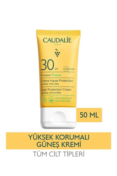 Caudalie Vinosun Protect Yüksek Koruma Sağlayan Güneş Koruyucu Krem SPF30 50 ml