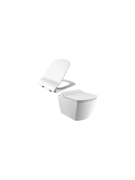 Creavit Elegant Rim-off Asma Klozet + Yavaş Kapanır Kapak - 3