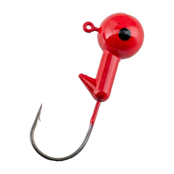 Jighead - Zoka - Kurşunlu Olta İğnesi - (XH-A 02) - Kırmızı - 21 Gr - 5 Adet - 3