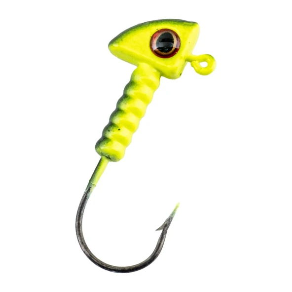 Jighead - Zoka - Kurşunlu Olta İğnesi - (XH-A 06) - Yeşil Siyah - 8 Gr - 10 Adet - Resim 3