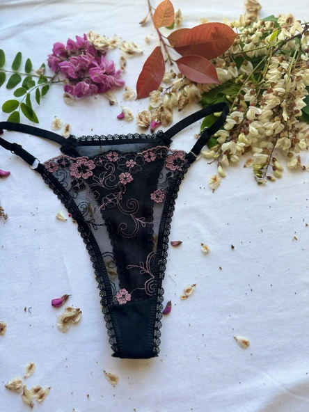 LOVE SECRET Desenli ve Dantelli Sütyen ve Tanga Şık ve Rahat KADIN iç Giyim - 3