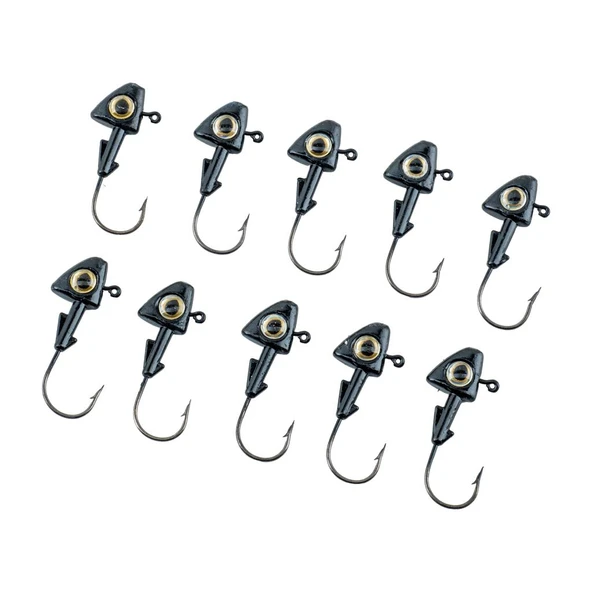 Jighead - Zoka - Kurşunlu Olta İğnesi - (XH-A 07) - Siyah - 8 Gr - 10 Adet ürün görseli 1