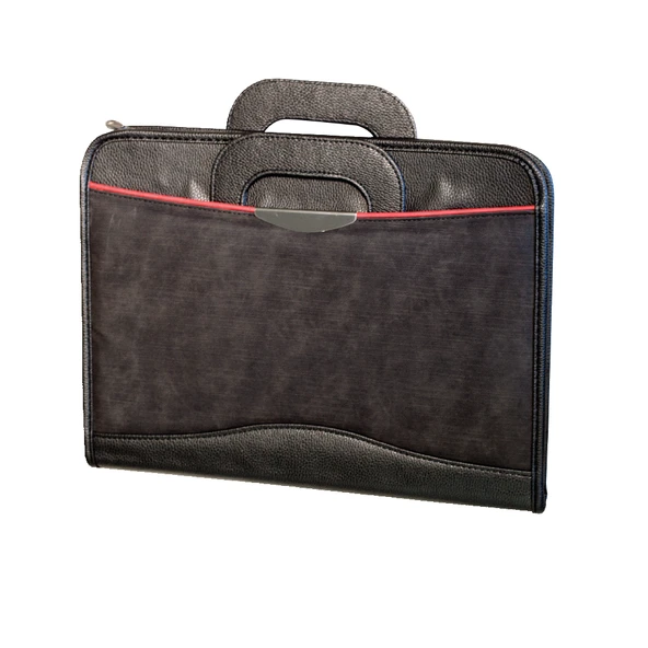 Executive Siyah Suni Deri Evrak Çantası (36,5x27cm): Hesaplı Makineli