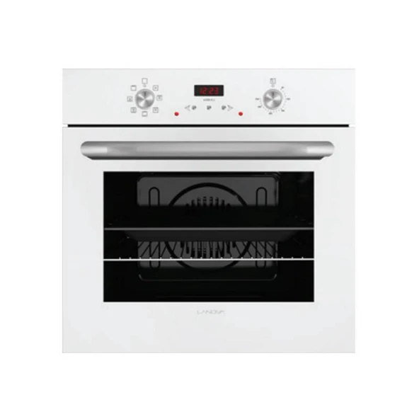 Lanova Crystal 3207W01 - G17402-106 - 3220W6 5'li Beyaz Cam Ankastre Set - 2