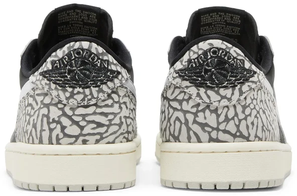 Nike Air Jordan 1 Retro Low Black Cement Spor Ayakkabı - 6