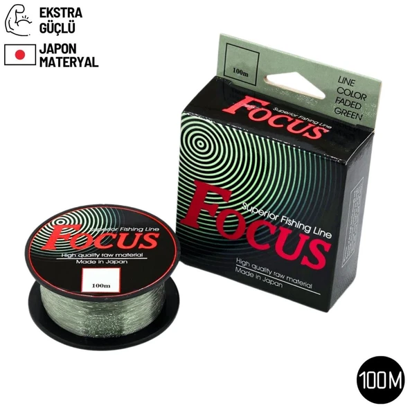 Hayalet Olta Misinası - Focus - 100 Metre - Ekstra Güçlü - 0.35mm - Japon Materyal ürün görseli 1