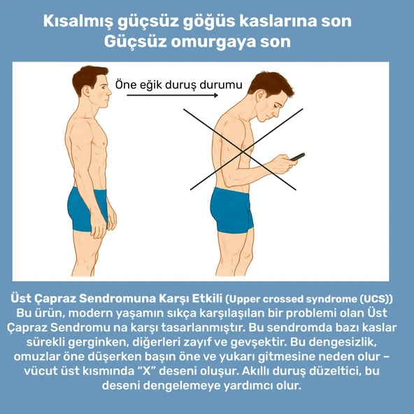 NPO ADD01P Şarjlı Titreşimli Otomatik Hatrlatıcı,Kamburluk Giderici Ergonomik Akıllı Duruş Düzeltici - 4