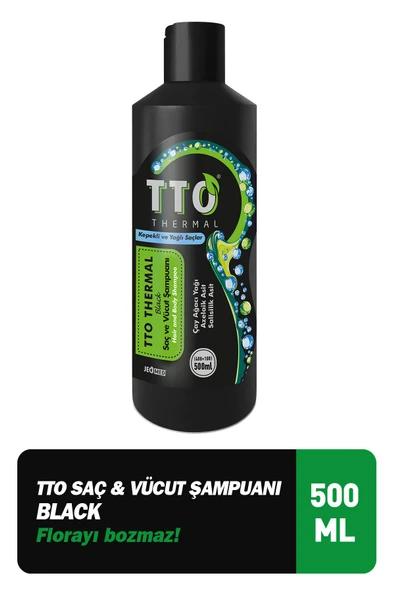 Tto Black Saç ve Vücut Şampuanı 400 +100 ml