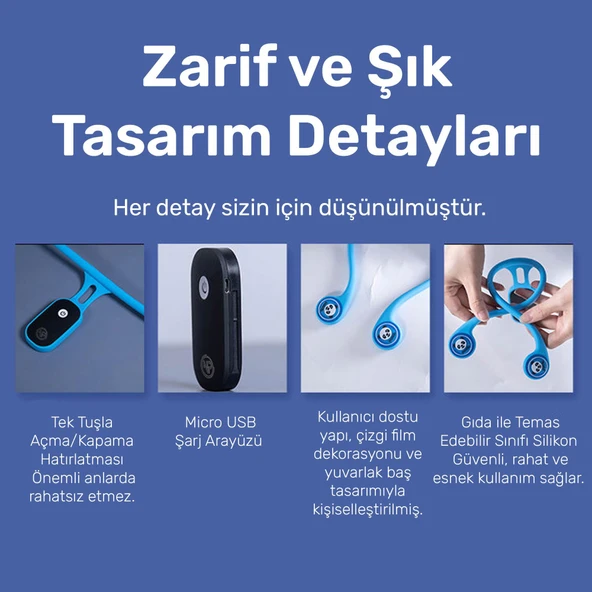 NPO ADD01P Şarjlı Titreşimli Otomatik Hatrlatıcı,Kamburluk Giderici Ergonomik Akıllı Duruş Düzeltici - 2