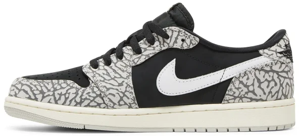 Nike Air Jordan 1 Retro Low Black Cement Spor Ayakkabı - 3