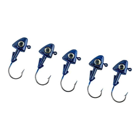 Jighead - Zoka - Kurşunlu Olta İğnesi - (XH-A 07) - Mavi - 10 Gr - 5 Adet