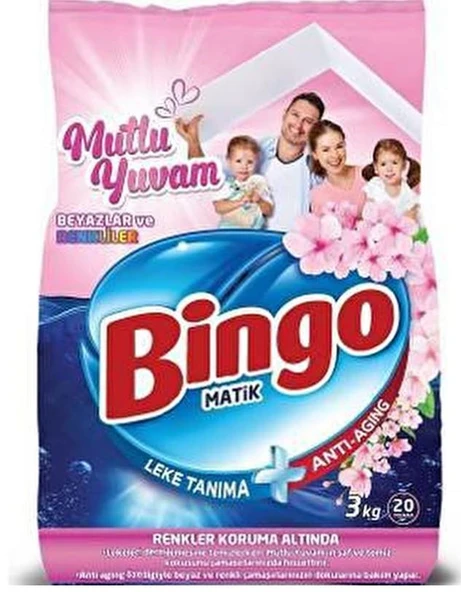 BİNGO 3KG BEYAZLAR VE RENKLİLER İÇİN