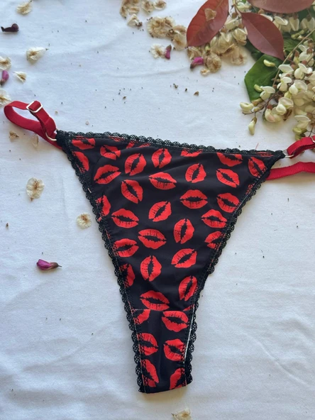 LOVE SECRET Dolgulu, Desenli Sütyen ve Tanga Kadın İç Çamaşır Takımı - 3