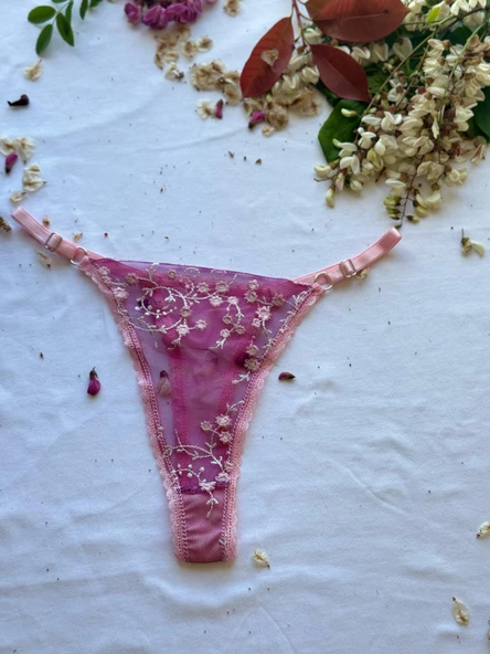 LOVE SECRET Dantelli, Desenli Sütyen ve Tanga Şık ve Rahat Kadın İç Giyim - 4