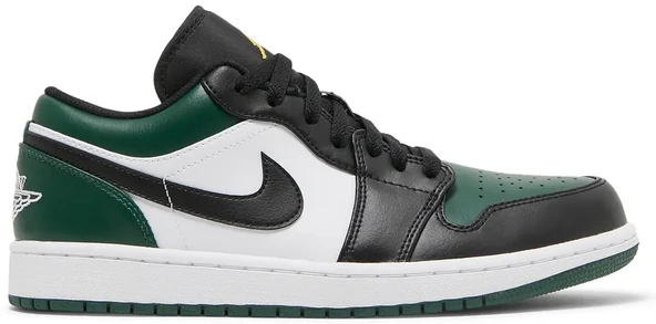 Nike Air Jordan 1 Low 'Green Toe' White Black Spor Ayakkabı