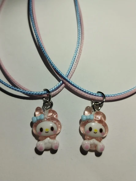 Sevimli Sanrio Kawai Melody BF Best Friend Arkadaşlık Bileklik Seti Aksesuar