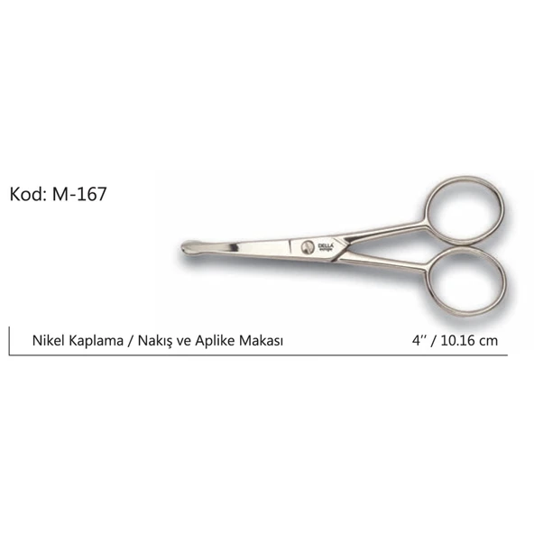 Rose Europe Aplike Ve Nakış Makası Kıvrık Küt Uçlu No:4 10,16 Cm Tg-53-vice/(1395) 1338 ürün görseli