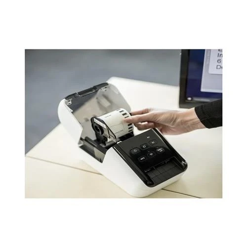 BROTHER P-TOUCH QL-810W BİLGİSAYAR BAĞLANTILI Wireless + 62MM X 30.48M BEYAZ ÜZERİ SİYAH ETİKET ORJINAL HEDİYELİ - Resim 5