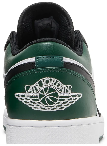 Nike Air Jordan 1 Low 'Green Toe' White Black Spor Ayakkabı - 7