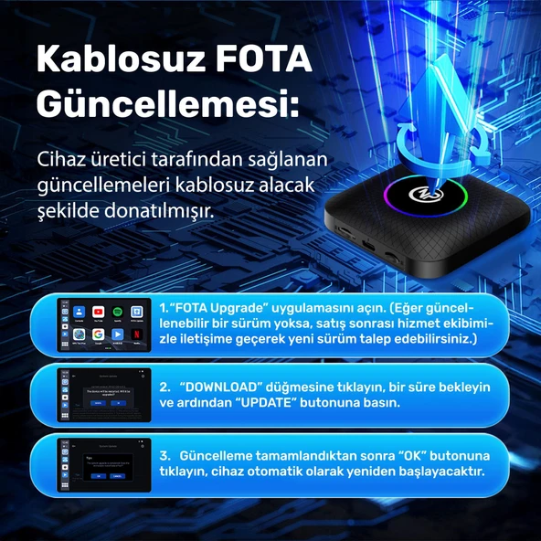 NPO NPCP01 SIM Kartlı Android13 8GB/128GB TvBox, Youtube, Netflix, Carlinkit, PlayStore Kablosuz CarPlay - 6