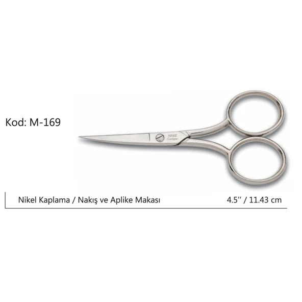 Rose Europe Az Kalın Nakış Makası Süper Kalite No:4,5 11,43 Cm Tg-53-vice/(1395) 1402 ürün görseli