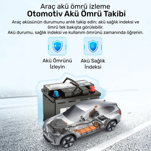 NPO NPC319 2.4" Türkçe OBDII/EOBD+CAN Modlu 63000 Hata Hafızalı Araç Arıza Tespit/Silme Cihazı - 6