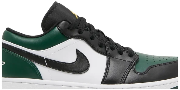 Nike Air Jordan 1 Low 'Green Toe' White Black Spor Ayakkabı - 2