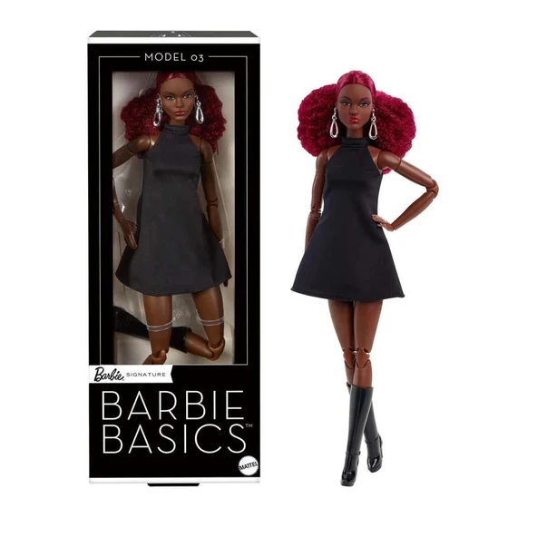 JBH75 Barbie Basics İkonik Koleksiyon Bebekler - Zenci