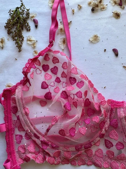 LOVE SECRET Dantelli Sütyen Bralet Takım(Sütyen&Tanga) Kadın İç Giyim - 3