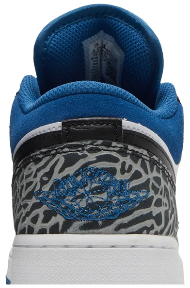 Nike Air Jordan 1 Low SE GS True Blue Spor Ayakkabı - 7