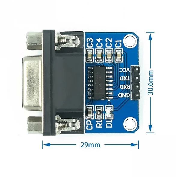 Max3232 Db9 Rs232 Ttl Uart Çevirici Modül Seri Port Arduino 3.3V - Resim 7
