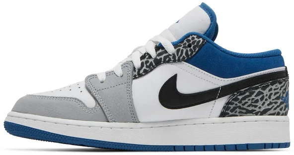 Nike Air Jordan 1 Low SE GS True Blue Spor Ayakkabı - 3