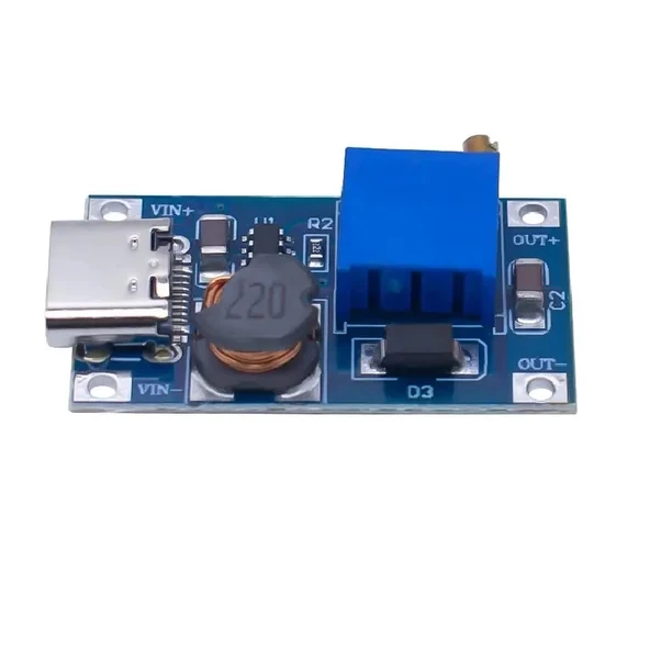 MT3608 Type C Usb 28V 2A DC Boost Modül Ayarlanabilir Voltaj Yükseltici Güç Kaynağı Step Up Dc - Resim 5