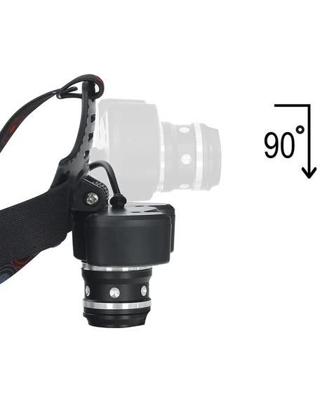 WATTON WT-630 6000 LÜMEN 3 BAŞLIK ŞARJLI KAFA LAMBASI - 3