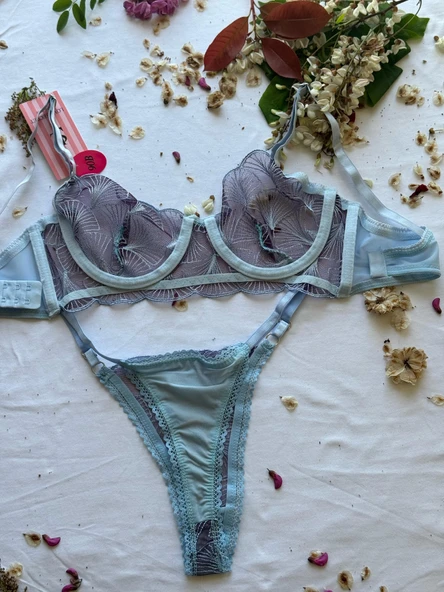 LOVE SECRET Dantelli Sütyen Bralet Takım(Sütyen&Tanga) Kadın İç Giyim - 4