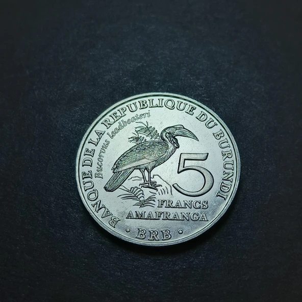 Escoines Koleksiyon 399636802a806b813d 2014 Burundi Kuşlar Serisi 5 Frank Tam set - Alüminyum ÇİL - 8