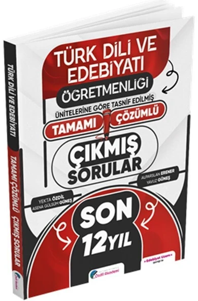 MEB AGS ÖABT Türk Dili ve Edebiyatı Öğretmenliği Son 12 Yıl Tamamı Çözümlü Çıkmış Sorular Özdil
