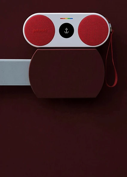 Polaroid P2 Kırmızı Beyaz Bluetooth Hoparlör - Resim 3